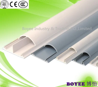 Conducto de cable eléctrico de piso de plástico de PVC flexible