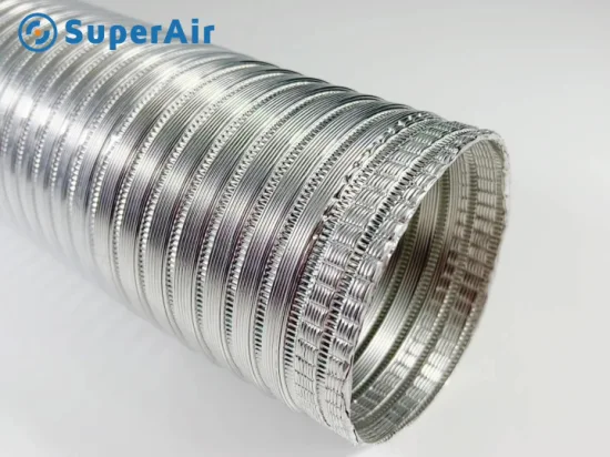 Conductos del sistema HVAC Conductos de CA Conductos semi flexibles de aluminio