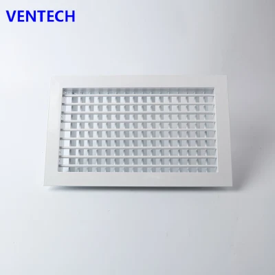 Rejilla de ventilación de aire de doble deflexión de aluminio de hermoso diseño