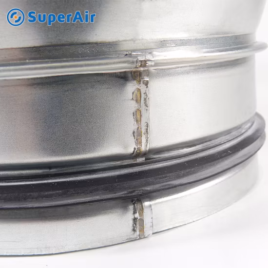 Conexión de conductos de acero HVAC Rama Y Conexión de conductos en espiral