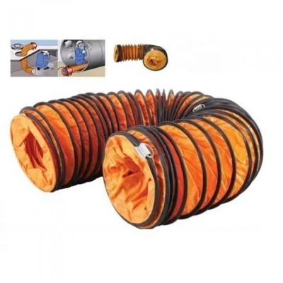 Conducto flexible de manguera de PVC para ventilación de túnel minero de 8